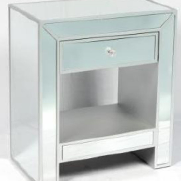 Mirror end table