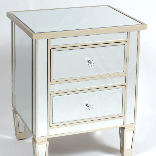 Mirrored side table