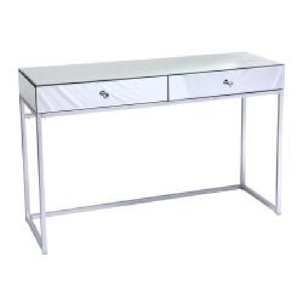 Console table with mirror